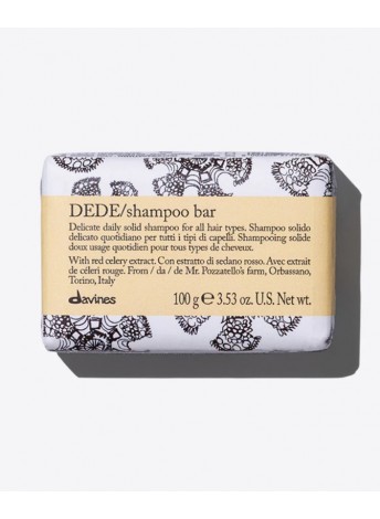 Делікатний твердий шампунь для щоденного використання Davines Essential Haircare DEDE Shampoo bar, 100 мл