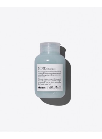 Шампунь для блиску та збереження кольору фарбованого волосся Davines Essential Haircare MINU Shampoo, 75 мл