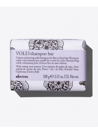 Твердий шампунь для надання об'єму тонкому волоссю Davines Essential Haircare VOLU Shampoo bar, 100 мл