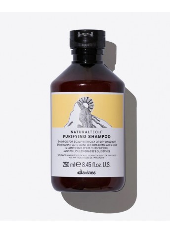 Очищувальний шампунь проти сухої або жирної лупи Davines Naturaltech Purifying Shampoo, 250 мл