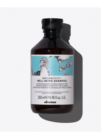 Зволожувальний шампунь для всіх типів волосся Davines Naturaltech Well Being Shampoo, 250 мл