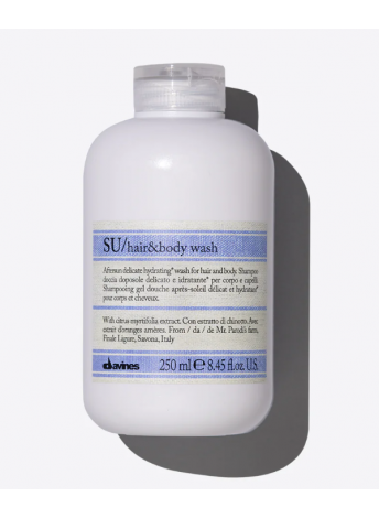 Зволожуючий і захисний шампунь для тіла і волосся Davines SU Hair and Body Wash 250 мл 